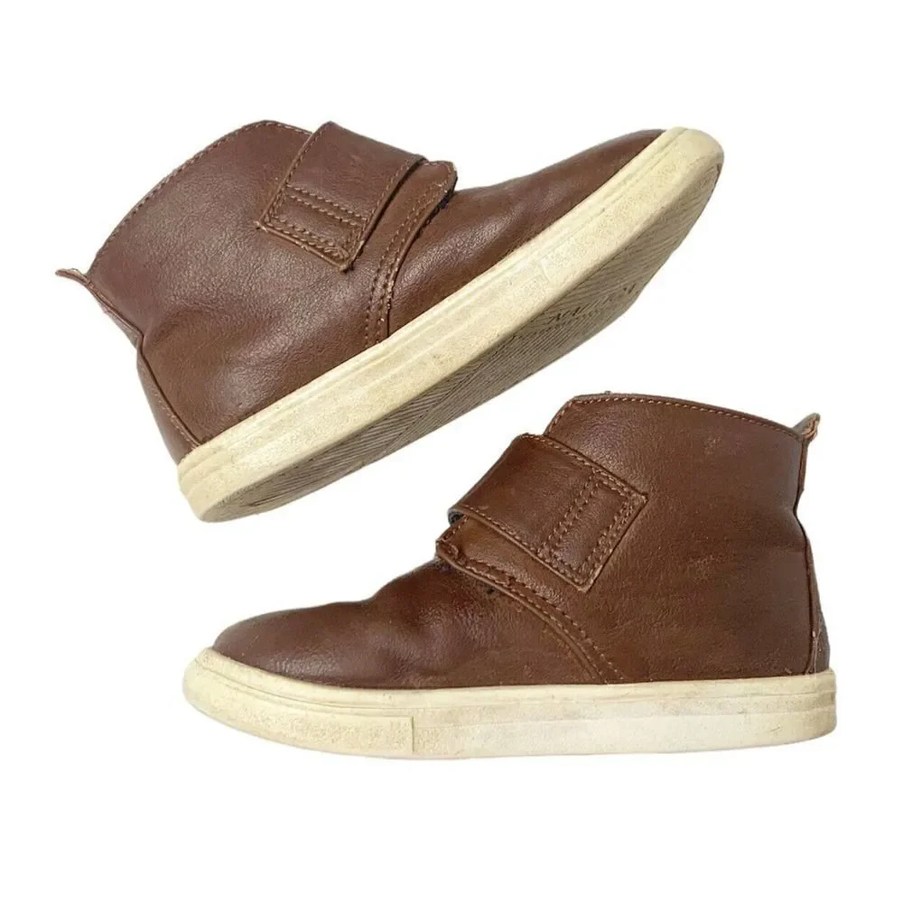 Boy’s Nautica Shoes Size 8/24 Brown Good Condition